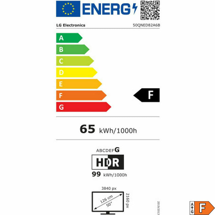 Smart TV LG 50QNED82A6B.AEU 4K Ultra HD 50" LED HDR Edge-LED QNED