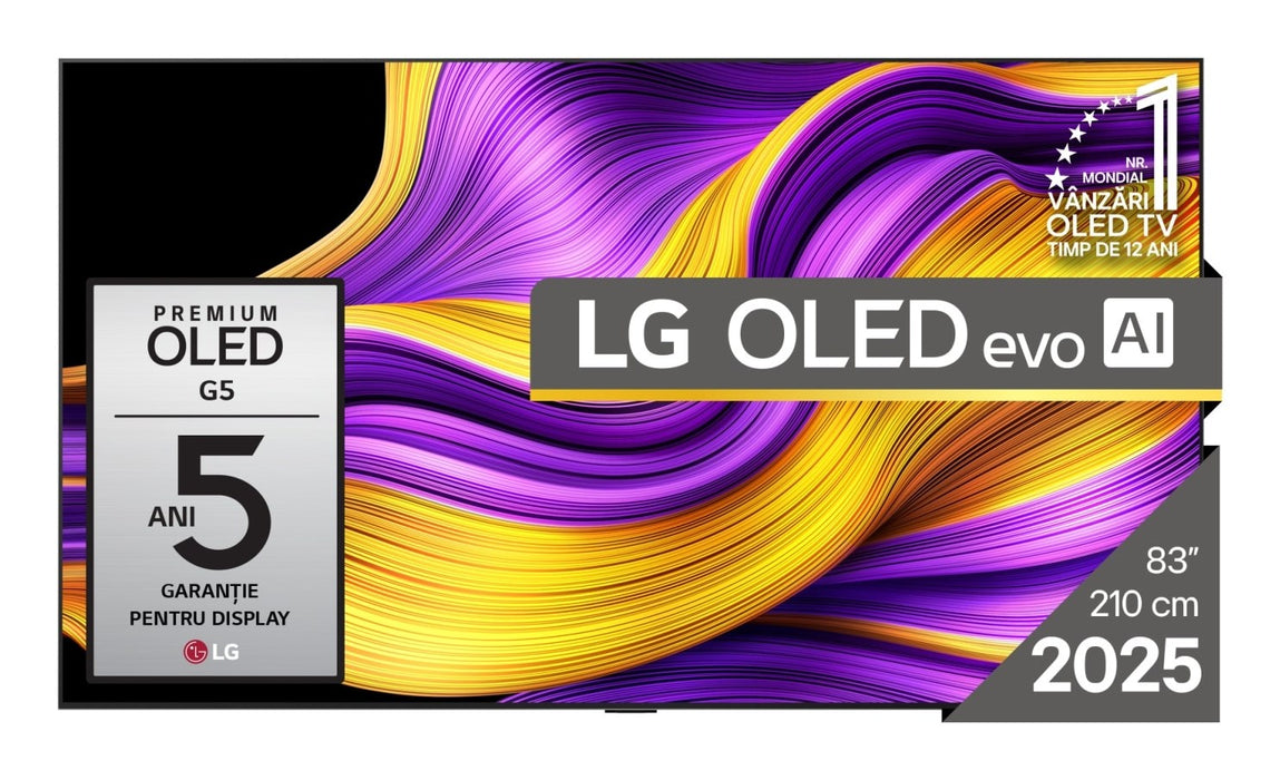 LG OLED evo AI OLED83G51LW TV 2.11 m (83") 4K Ultra HD Smart TV Wi-Fi Black