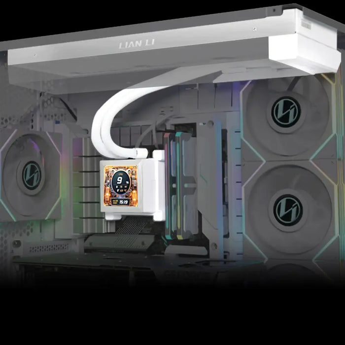 Lian Li HydroShift LCD 360 Fanless RGB CPU Cooler - White - Охладители за процесори<<<Компютърни компоненти<<<ValiAPI
