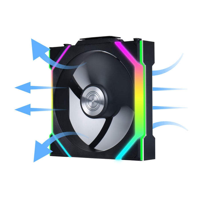 Fan Lian Li UNI FAN SL Wireless ARGB PWM Reverse Blade - 120 mm Black
