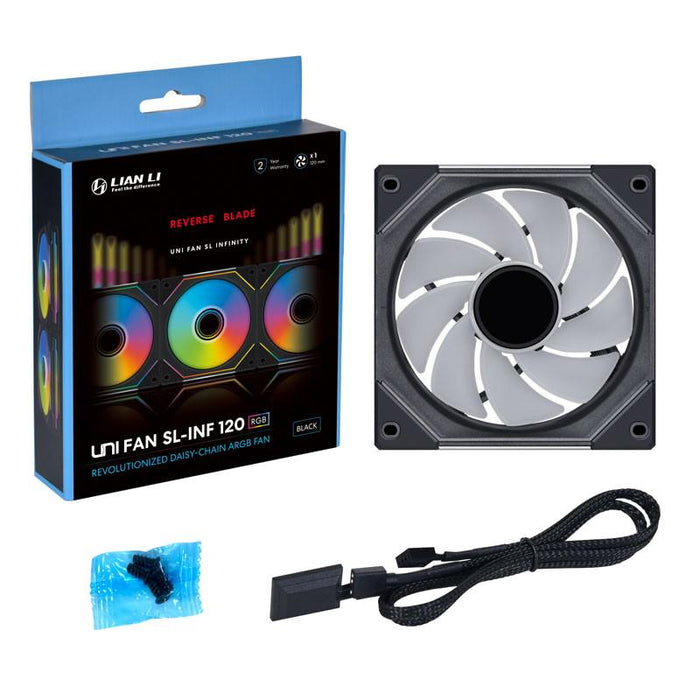 Fan Lian-Li UNI SL-INF Reverse Blade, 120 mm, ARGB PWM, Black