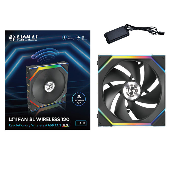 Fan Lian Li UNI FAN SL Wireless ARGB PWM - 120 mm Black