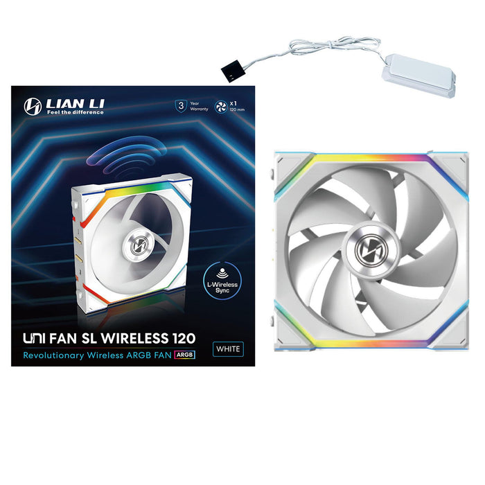 Fan Lian Li UNI FAN SL Wireless ARGB PWM - 120 mm White