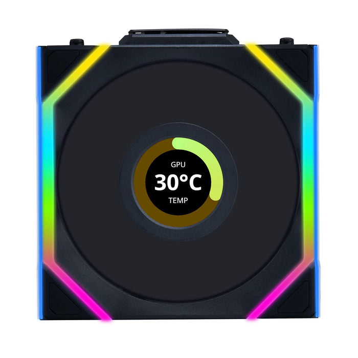 Fans 3pcs Lian Li UNI FAN SL Wireless LCD ARGB PWM - 120 mm Black