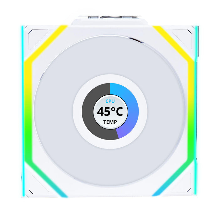 Fans 3pcs Lian Li UNI FAN SL Wireless LCD ARGB PWM - 120 mm White