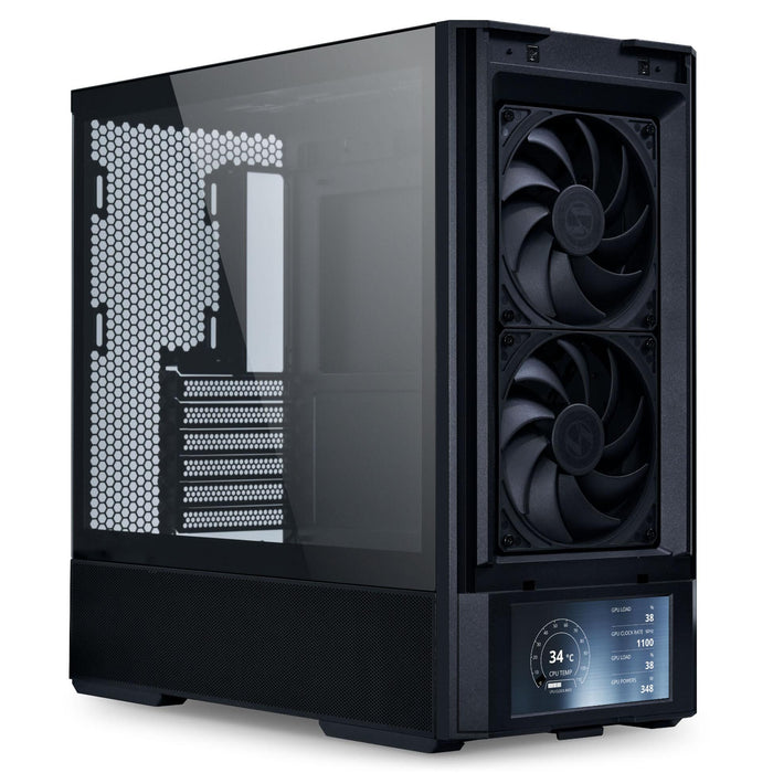 Lian Li LANCOOL 207 Digital Mid-Tower Box, Tempered Glass, Black