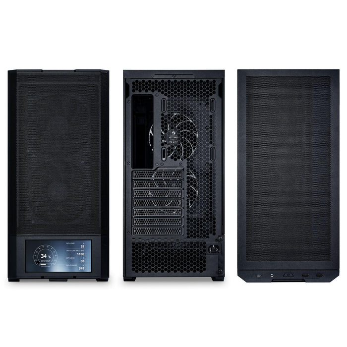 Lian Li LANCOOL 207 Digital Mid-Tower Box, Tempered Glass, Black