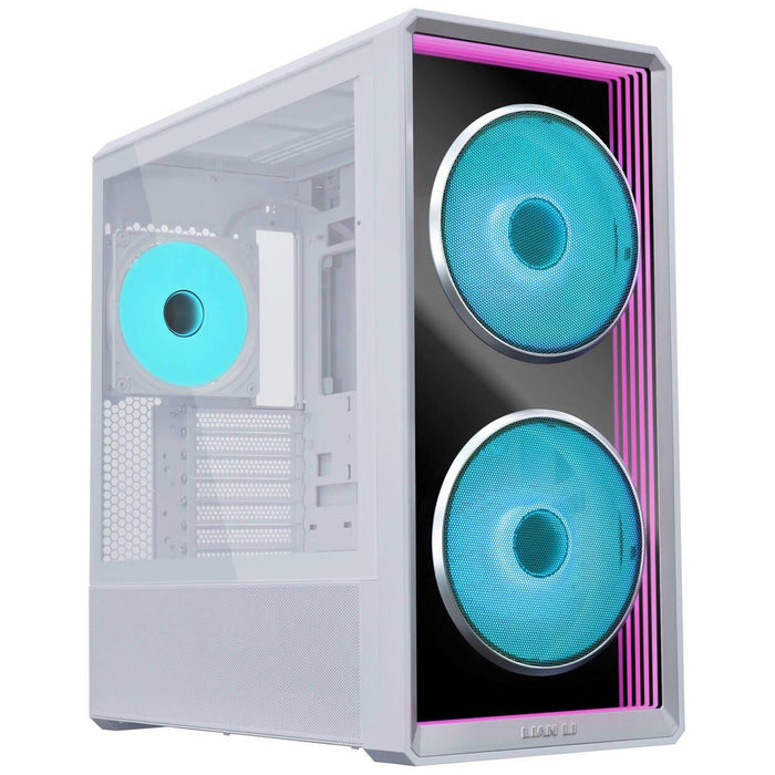 Lian Li LANCOOL 217 INF RGB Mid-Tower Case, Tempered Glass - White