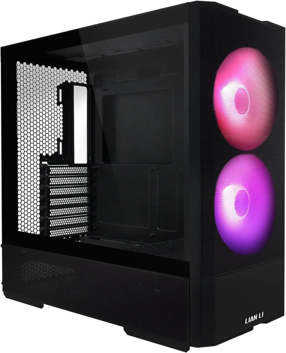 Lian Li LANCOOL 207 Mid-Tower Case, Tempered Glass, Black