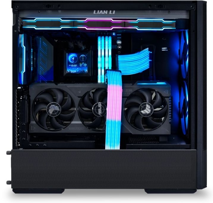 Lian Li LANCOOL 207 Mid-Tower Case, Tempered Glass, Black