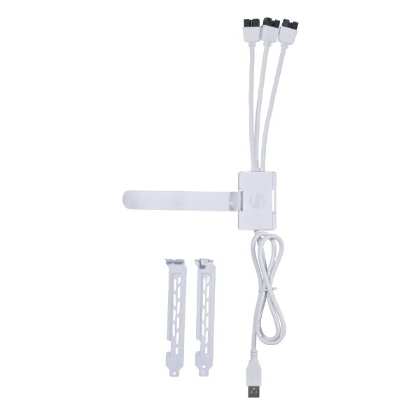 USB Hub Lian Li PW-U2TPAB USB 2.0 1-to-3 Hub - White