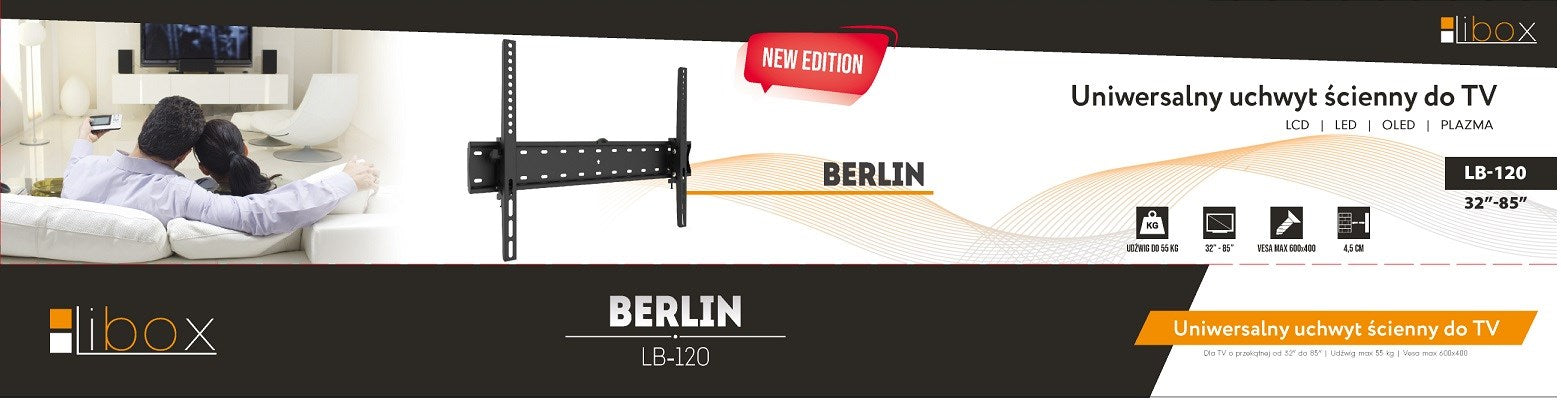 Libox LB-120 TV mount/stand 2.16 m (85") Black