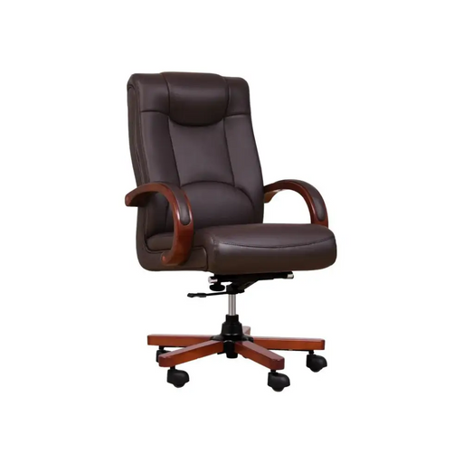 LIDER brown leather armchair - Office armchairsFOE-BIU<<<ArmchairsFOE<<<ActionPL