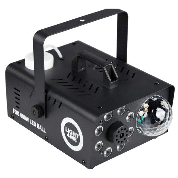 LIGHT4ME Fog 600W LED Ball - smoke and fog machine with backlit smoke effect + disco ball