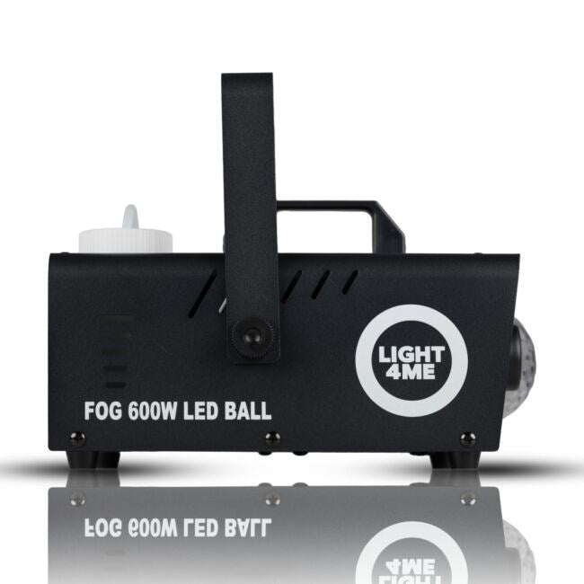 LIGHT4ME Fog 600W LED Ball - smoke and fog machine with backlit smoke effect + disco ball