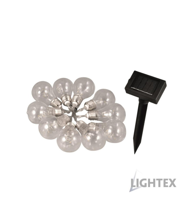 LED SOLAR GARLAND 10X0.1W 4M LIGHTEX BULB