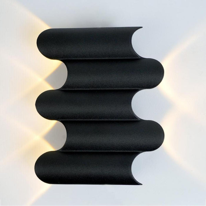 LED FACADE APPLIQUE PULSE 5X1W BLACK