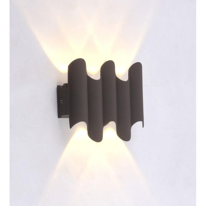 LED FACADE APPLIQUE PULSE 5X1W GRAY