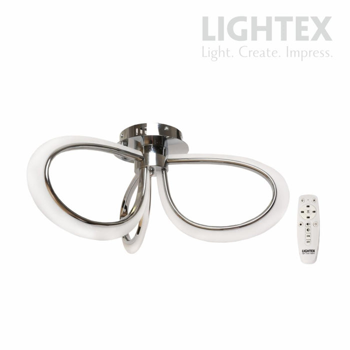 LED CHANDELIER OLYMPIA 40W CHROME LIGHTEX