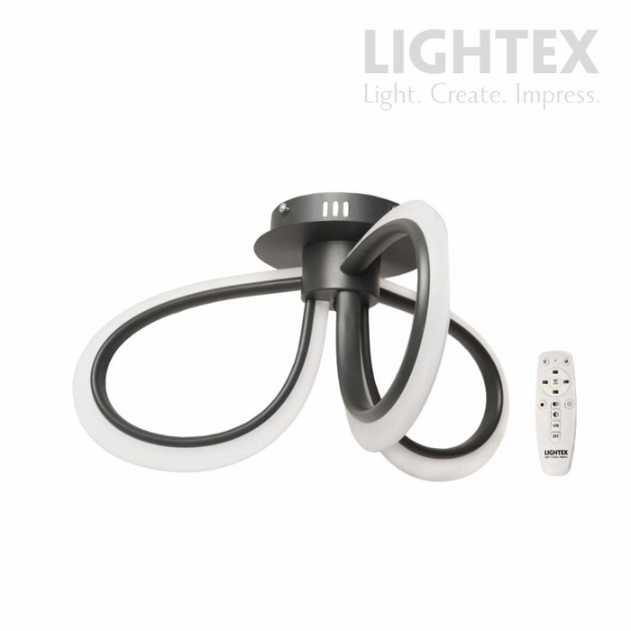 LED CHANDELIER OLYMPIA 40W BLACK LIGHTEX