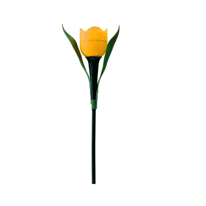 LED SOLAR LAMP 0.6W 6000K IP44 YELLOW LIGHTEX TULIP