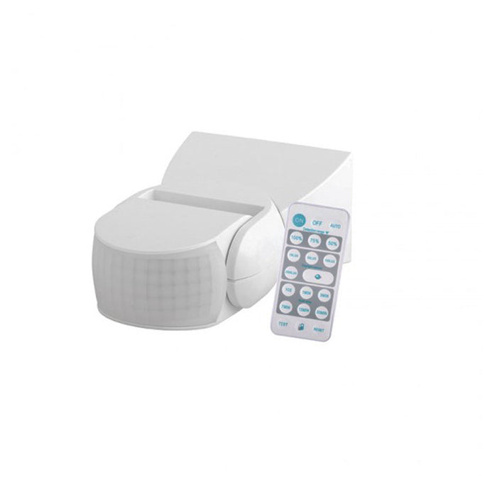 MOTION SENSOR WITH REMOTE WHITE IP65 LIGHTEX