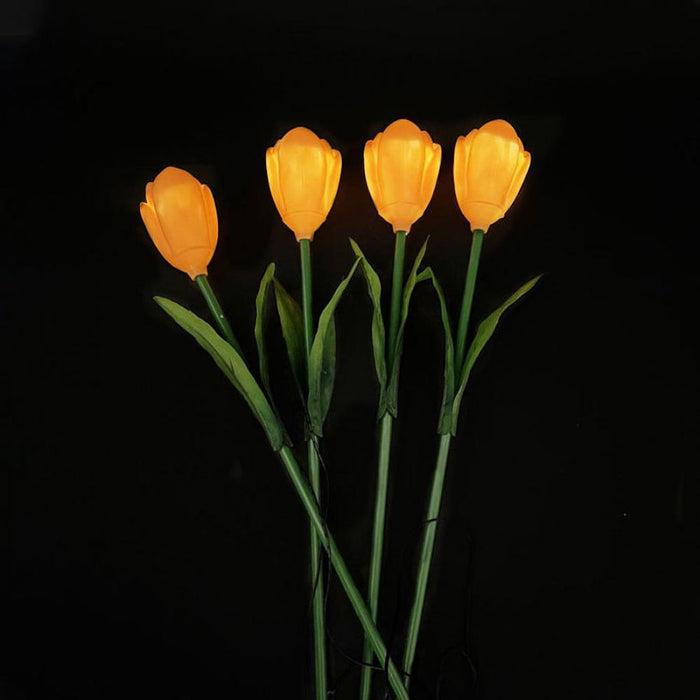 LED SOLAR LAMP 0.36W IP44 4 PIECES IN A SET LIGHTEX TULIPS