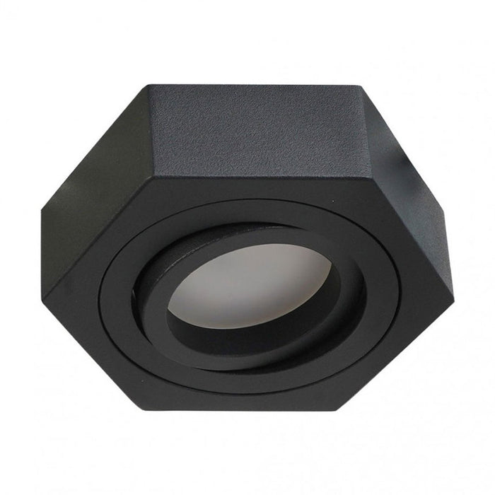 RECESSED MOON GU10 30MM BLACK LIGHTEX NANO