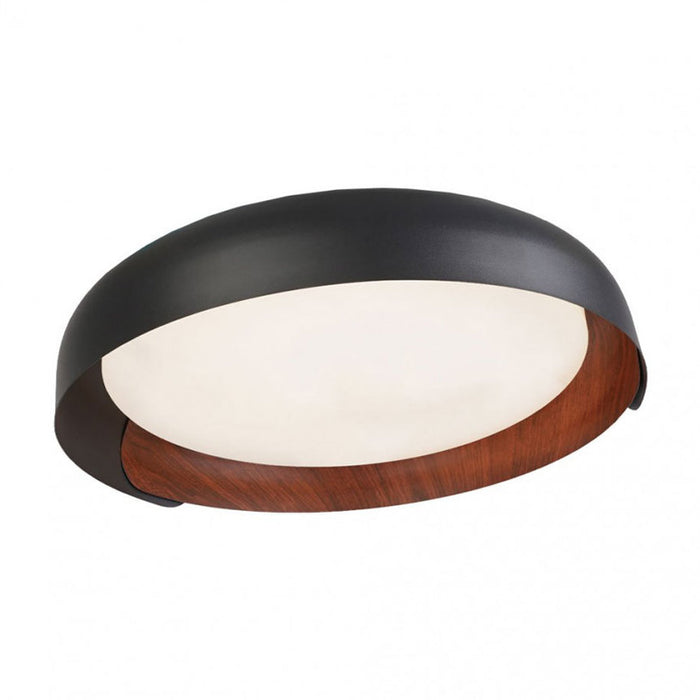 LED CEILING LAMP 24W 3000-6000K 46CM BLACK/WOOD LIGHTEX CABANA