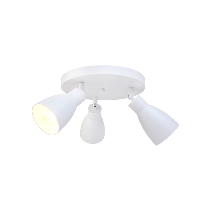 SPOT 3XE27 WHITE IZOLA LIGHTEX