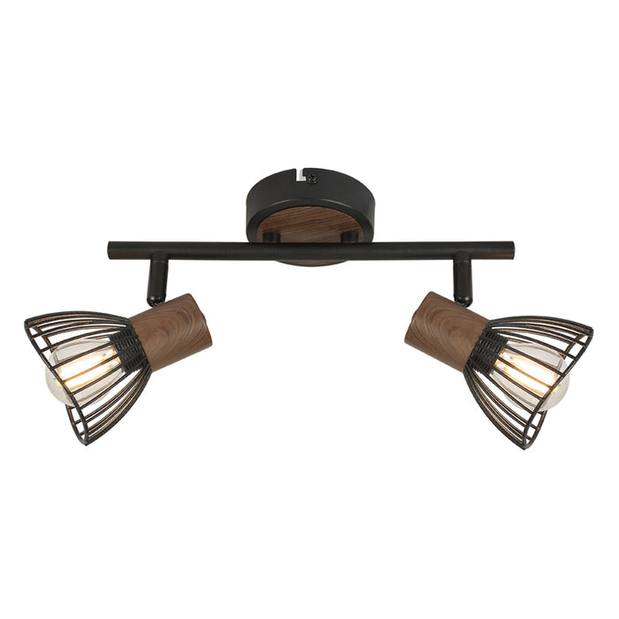 SPOT 2XE14 BLACK LIGHTEX DALIA