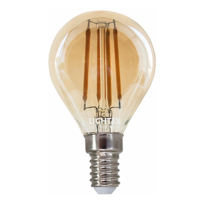 LED BULB FILAMENT E14 4W P45 2700K 470LM LIGHTEX GOLD