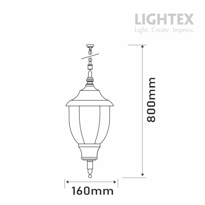 FLORENCE CITY LANTERN E27 IP43 P