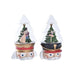 Lighting decoration DKD Home Decor Christmas Red White (15 x 13,5 x 24 cm) (2 Units) - Декорация и Осветление<<<Дом