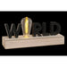 Lighting decoration DKD Home Decor World Black Metal MDF Wood 30 x 40 cm 34 x 8 x 16 cm - Декорация и Осветление<<<Дом