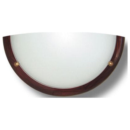 APPLIQUE WOOD CIRCLE LIGHTSTYLE MAHOGANY