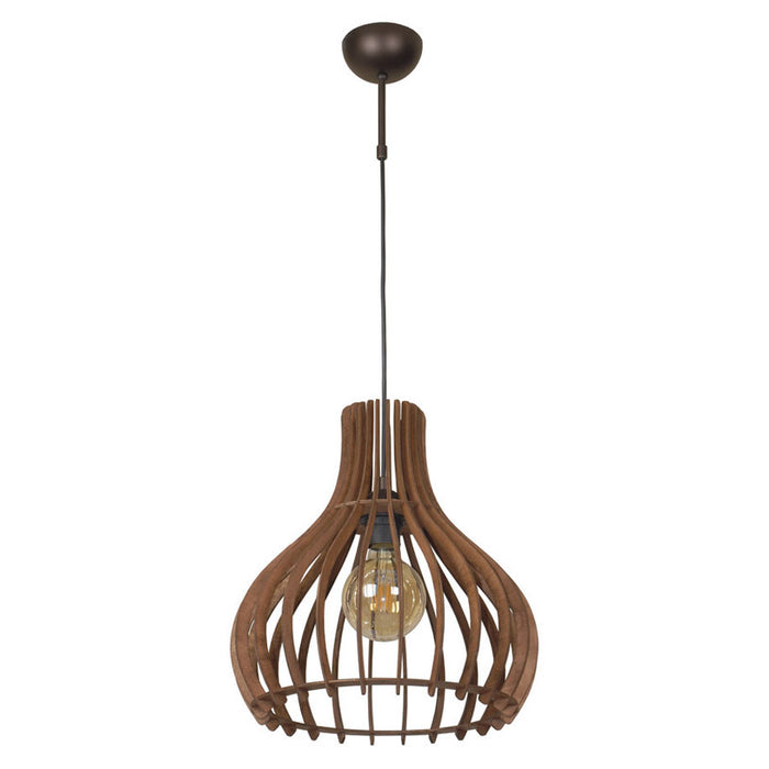 CROCUS PENDANT E27 60W ROSEWOOD LIGHTSTYLE