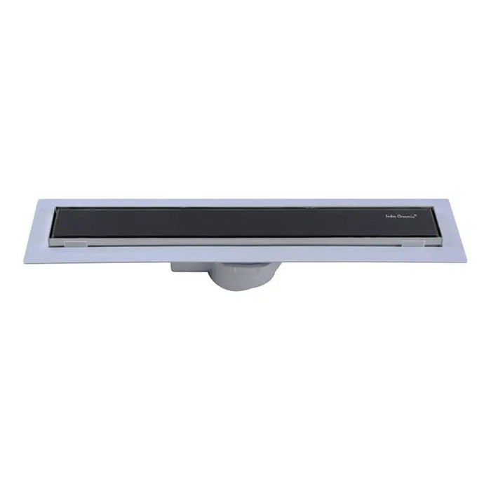 LINEAR SIPHON BLACK GLASS INTER CERAMIC - Подови сифони и аксесоари<<<Вик<<<Строителни материали<<<Praktiker&&&Подови