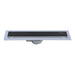 LINEAR SIPHON BLACK GLASS INTER CERAMIC - Подови сифони и аксесоари<<<Вик<<<Строителни материали<<<Praktiker&&&Подови