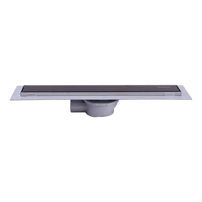 LINEAR SIPHON BLACK GLASS INTER CERAMIC - Подови сифони и аксесоари<<<Вик<<<Строителни материали<<<Praktiker&&&Подови