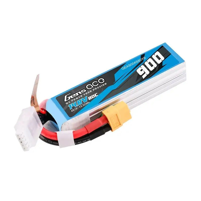 Lipo Gens Ace 900mAh 14.8V 80C 4S1P battery with XT60 connector - Lithium and NiMH<<<Batteries<<<RC models<<<InnproXML