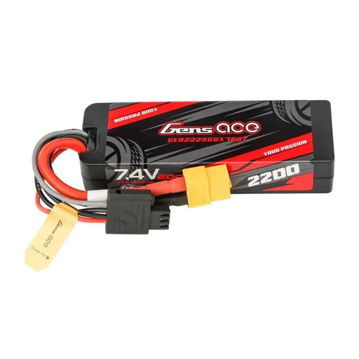 Lipo Gens ace G-Tech 2200mAh 7.4V 2S1P 60C GRP-76 Hardcase Battery with XT60 Plug - Lithium and NiMH<<<Batteries<<<RC