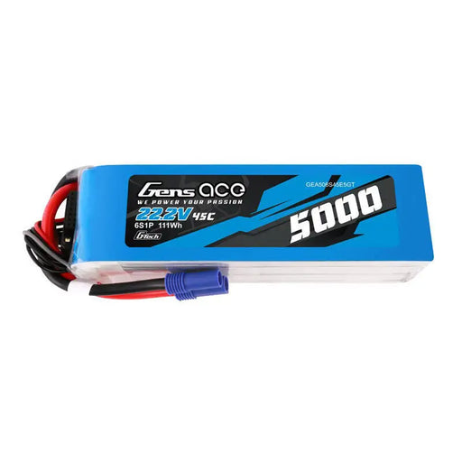 LiPo Gens ace G-Tech 5000mAh 22.2V 45C 6S1P battery with EC5 plug - Lithium and NiMH<<<Batteries<<<RC models<<<InnproXML