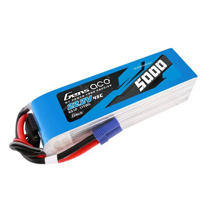 LiPo Gens ace G-Tech 5000mAh 22.2V 45C 6S1P battery with EC5 plug - Lithium and NiMH<<<Batteries<<<RC models<<<InnproXML