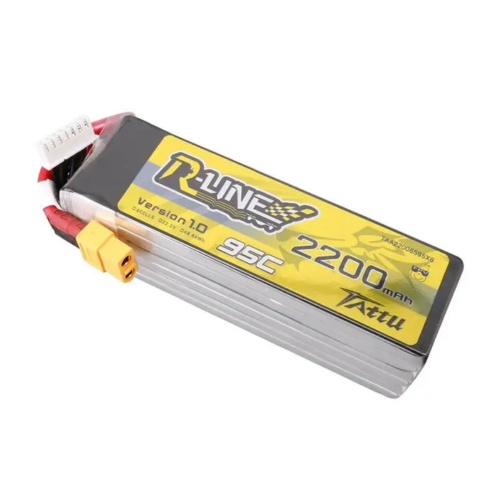 Lipo Tattu R-Line 22.2V 2200mAh 6S 95C battery with XT60 connector - Lithium and NiMH<<<Batteries<<<RC