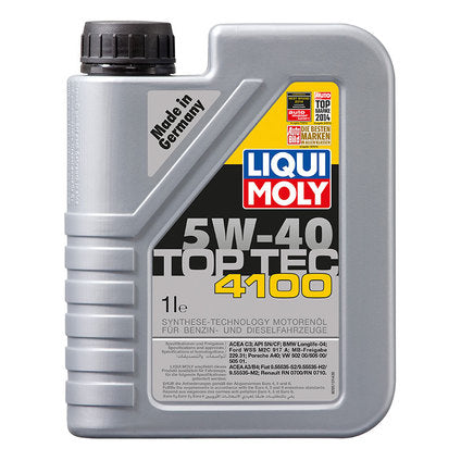 MOTOR OIL 5W40 1L LIQUI MOLY TOP TEC 4100
