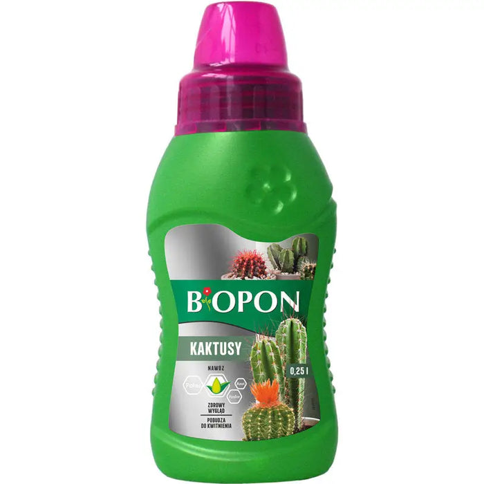 LIQUID FERTILIZER FOR CACTI 0.25L BIOPON - Торове<<<Торове почви и тревни смески<<<Градина<<<Praktiker