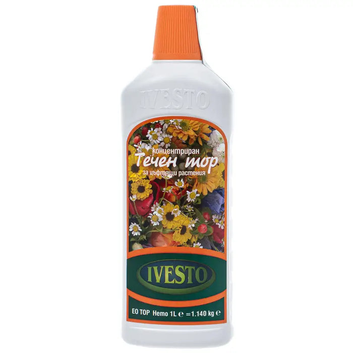LIQUID FERTILIZER FOR FLOWERING PLANTS 1L IVESTO - Торове<<<Торове почви и тревни смески<<<Градина<<<Praktiker