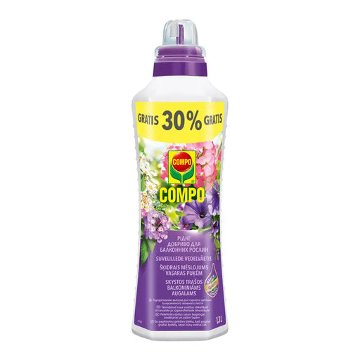 LIQUID FERTILIZER FOR INDOOR AND BALCONY PLANTS 1.3L COMPO - Торове<<<Торове почви и тревни смески<<<Градина<<<Praktiker