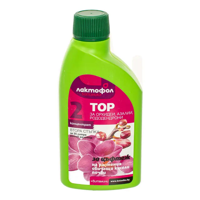 LIQUID FERTILIZER FOR ORCHIDS AZALEAS RHODODENDRONS - FLOWERING 0.25L LACTOFOL - Торове<<<Торове почви и тревни